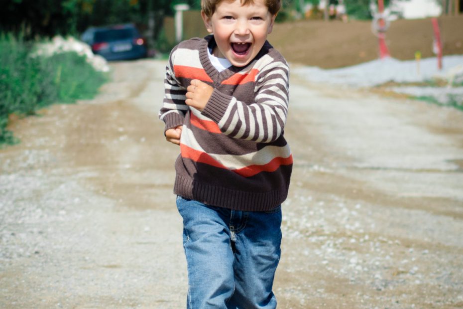 Boy running