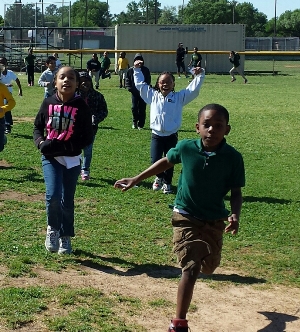 Students at Ray Daily Elementary